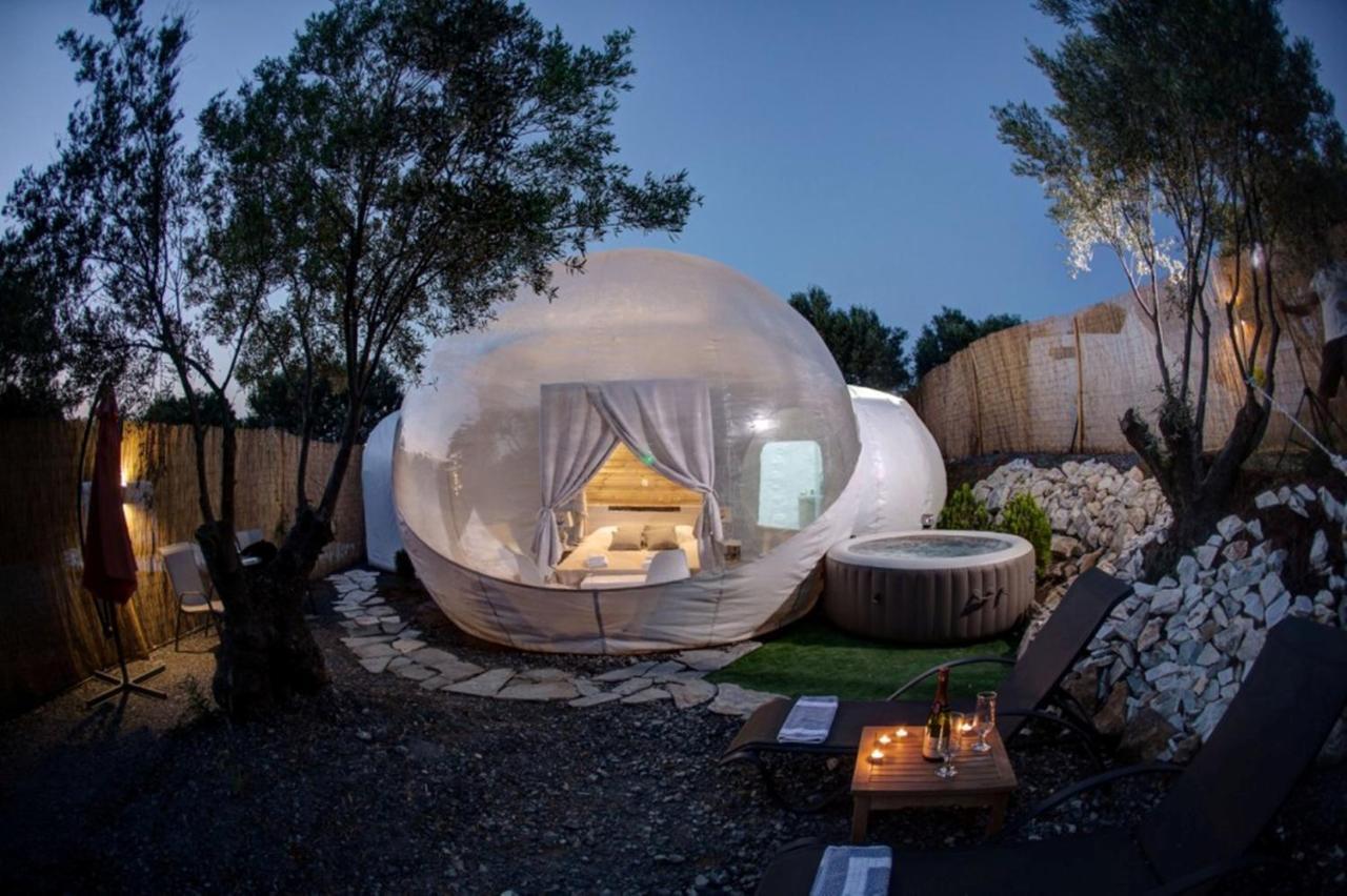 Hotel Bubble Tent Nea Moudania Exterior foto